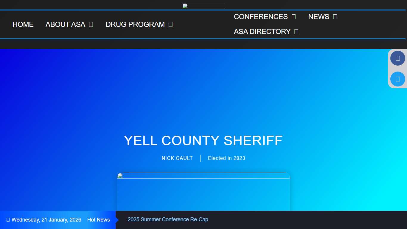 YELL COUNTY SHERIFF – Arkansas Sheriff Association